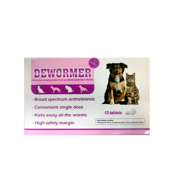 Dewormer 12 tab for cat and dogs