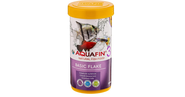 AquaFin Basic Flake Natural Fish Food 250 ML