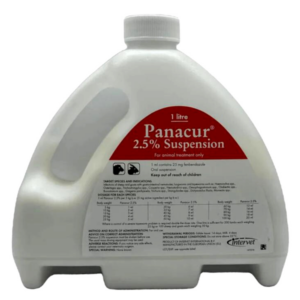 Panacur 2.5% Oral 1 litre intervet