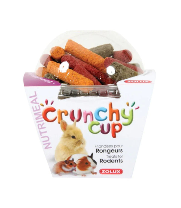 Zolux Crunchy Cup Sticks Rodent Treats - Lucerne-Carrot Beetroot