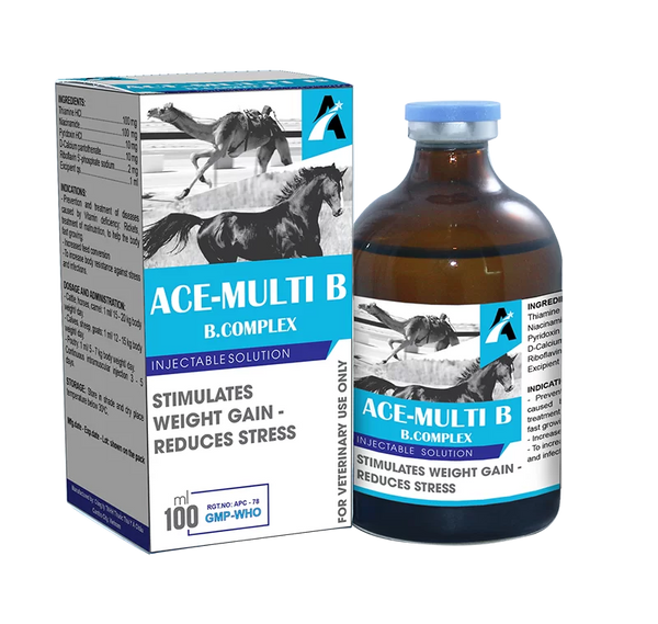 Ace- Multi B Bcomplex | 100ml injection Acevet