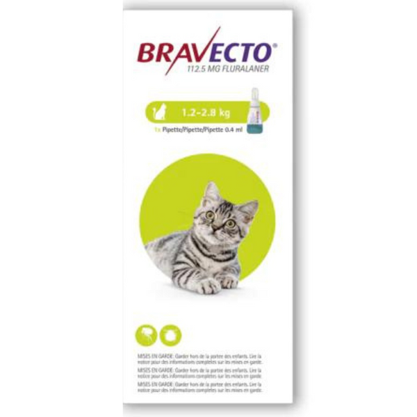 Bravecto – Spot-On Solution cat 1.2 - 2.8 kg MSD